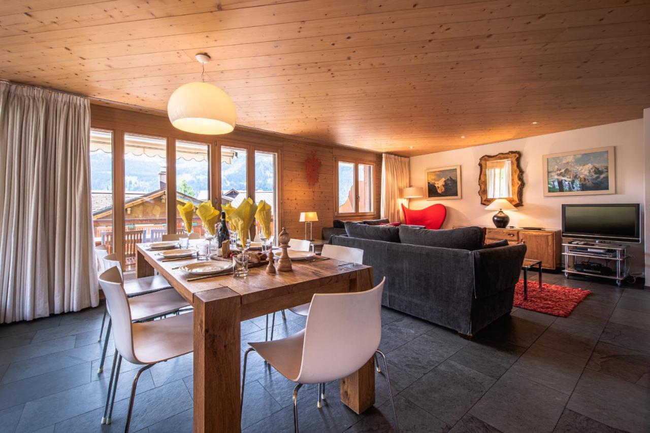 Chalet Bella Vista 4 Wengen Esterno foto