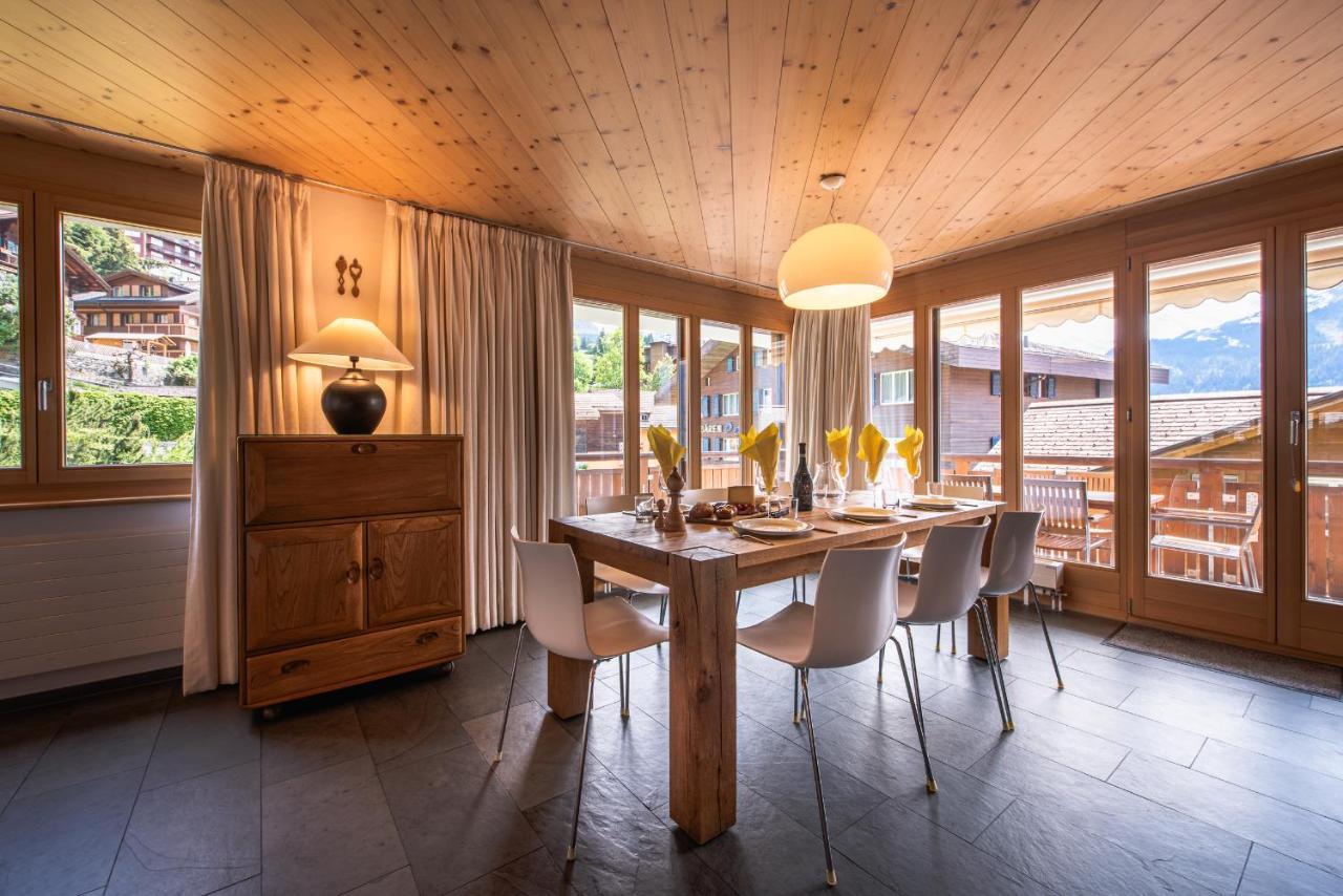 Chalet Bella Vista 4 Wengen Esterno foto