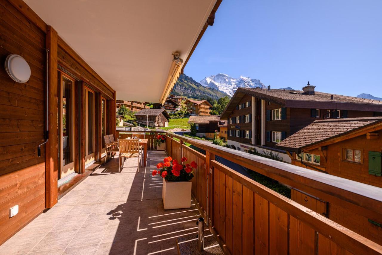 Chalet Bella Vista 4 Wengen Esterno foto